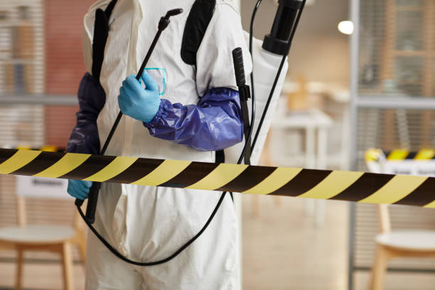 Professional Biohazard Cleanup technician working in Deweese, NE